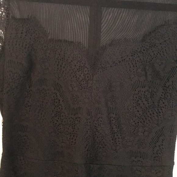BNWTO Black lace XS dress Dynamite - Picture 2 of 7